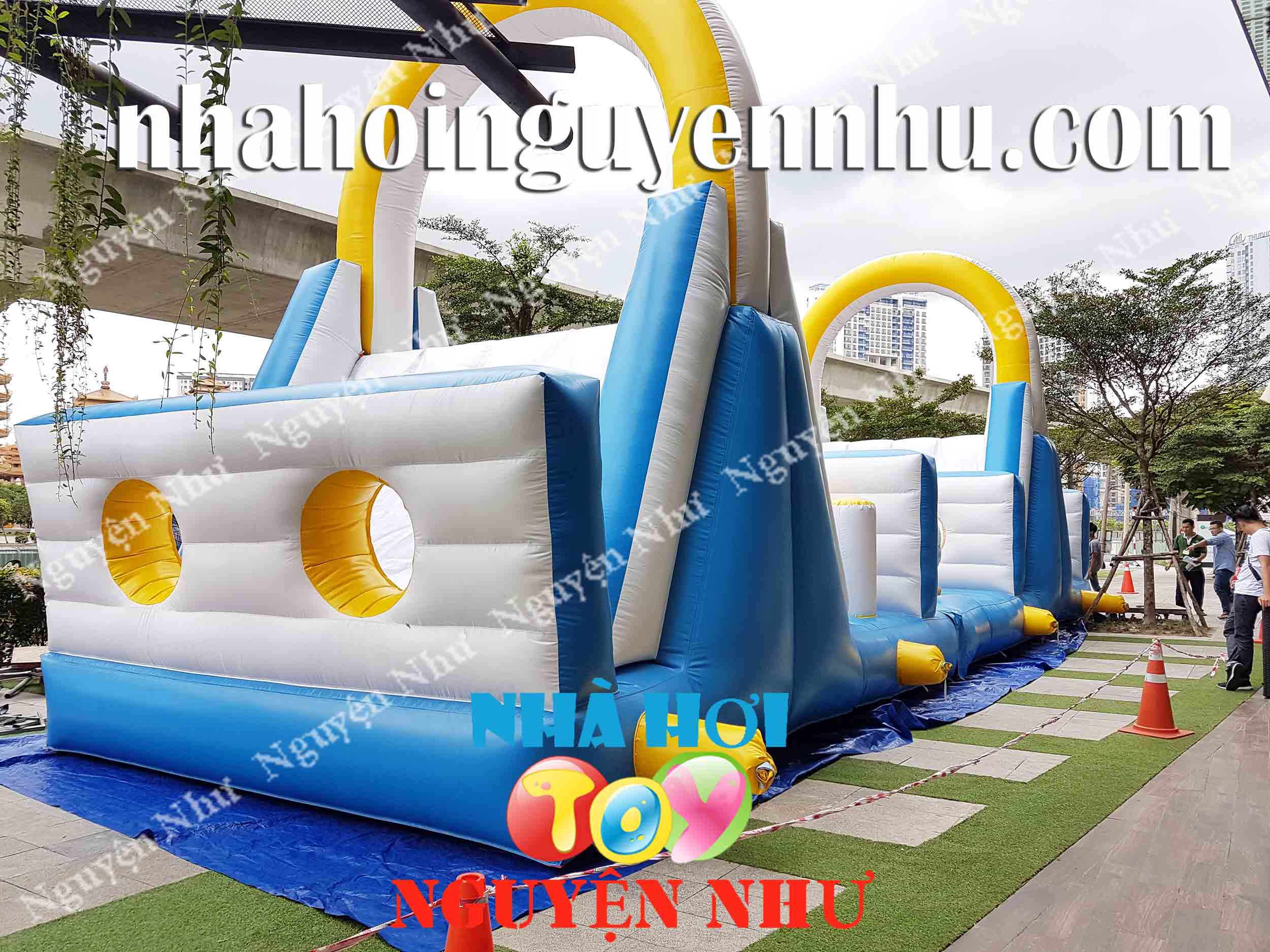 Nhà Hơi - Nhà phao Thể Thao Liên Hoàn Vượt Địa Hình TT-091